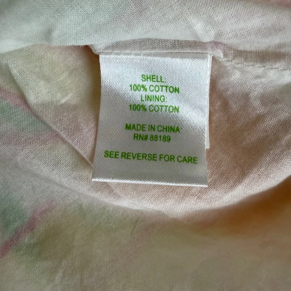 Lilly‎ Pulitzer Wyatt Strapless Cotton Sun Dress Yellow Green Daffodils Size 0 - Picture 3 of 9
